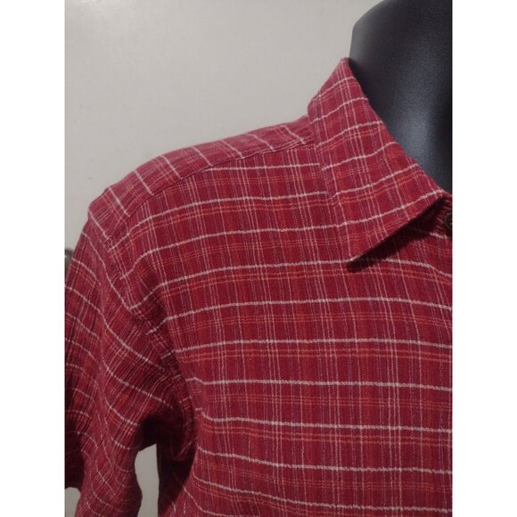 Patagonia Button Up Shirt Mens XL Red Plaid Short Sleeve Organic Cotton - Picture 5 of 11